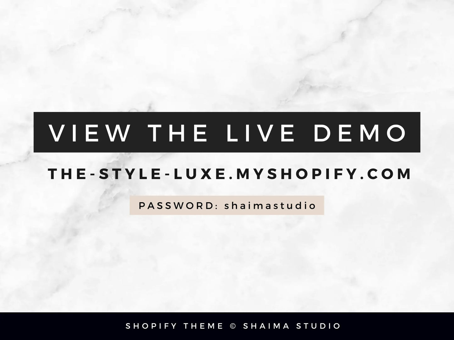 black & white Shopify theme Live demo