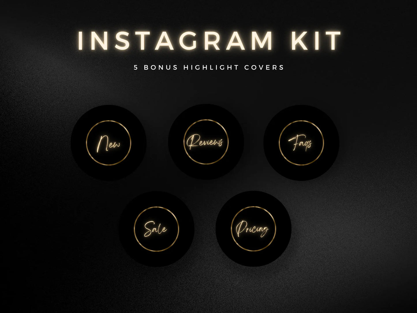 Gold Lash Tech Instagram Kit - Shaima Studio