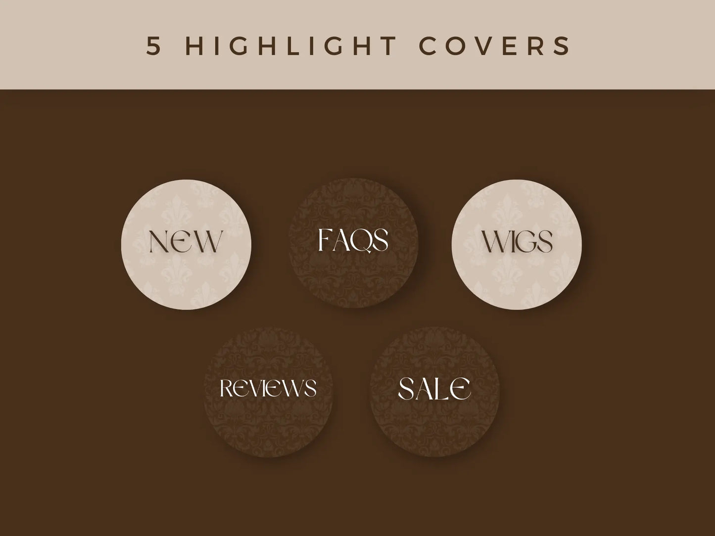 Brown & Gold Hair Instagram Kit - Shaima Studio