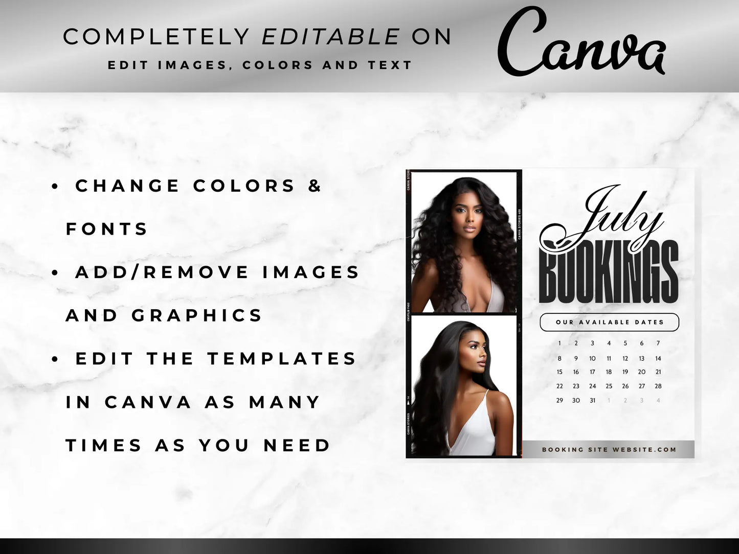 Silver & White Hair Instagram Kit - Shaima Studio