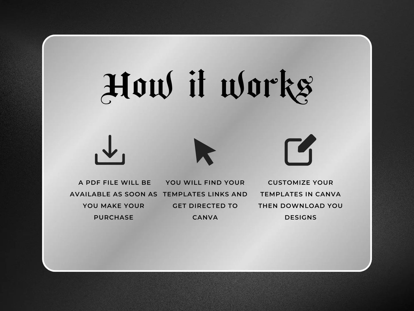 How It Works - Black & Silver Hair Web Banners