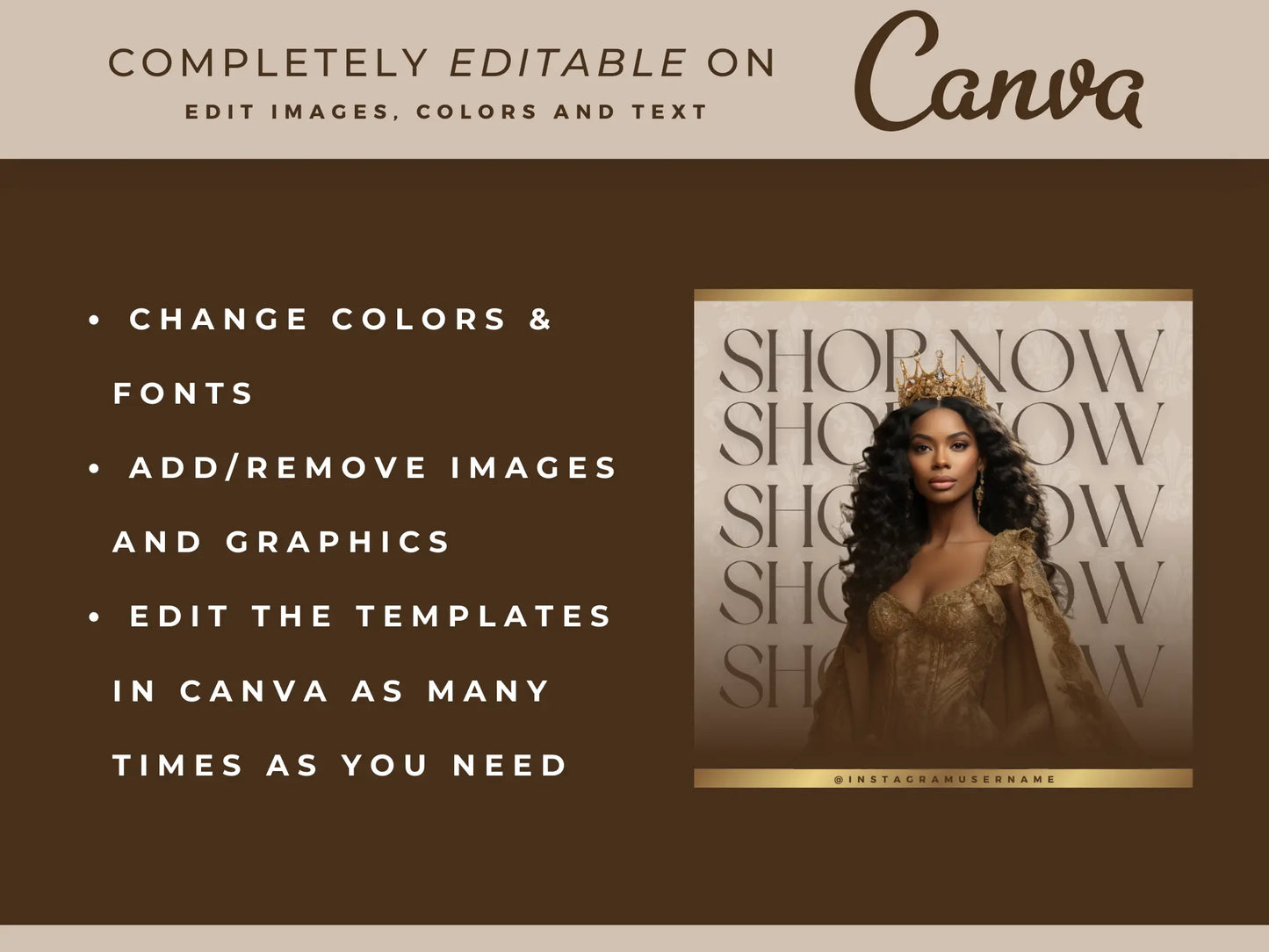 Brown & Gold Hair Instagram Kit - Shaima Studio