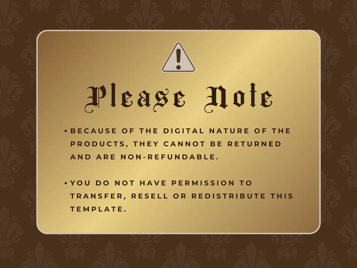 Note for Brown Gold Fashion Website Banners