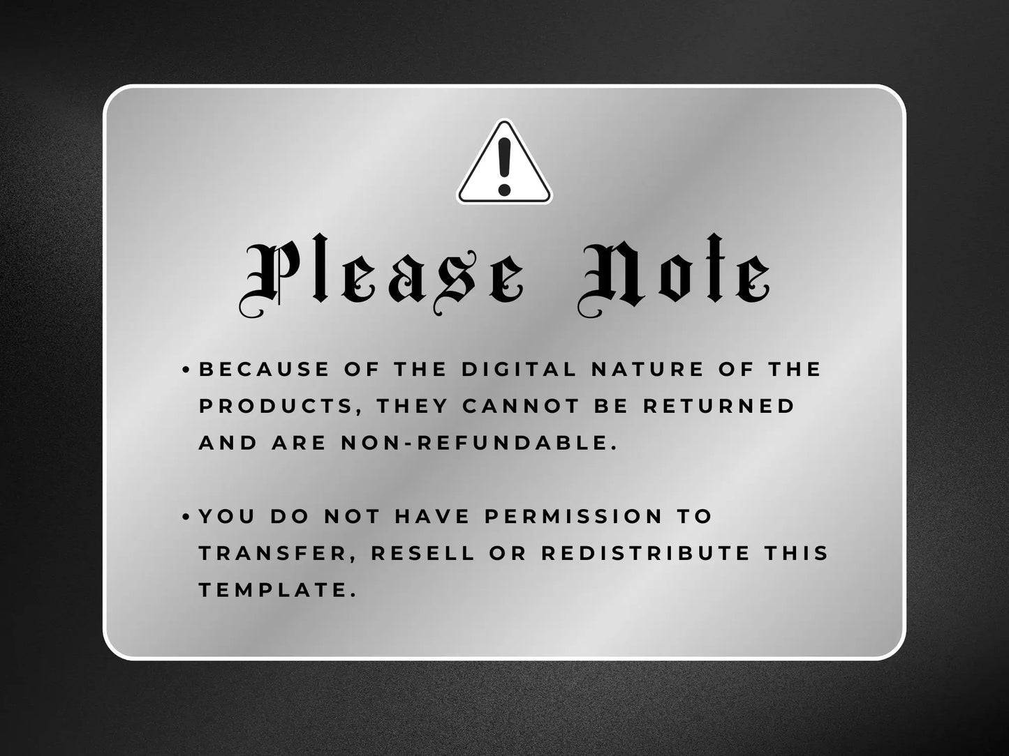 Note on Black & Silver Hair Web Banners