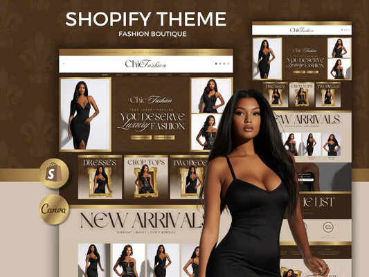 Luxury gold shopify theme fashion boutique