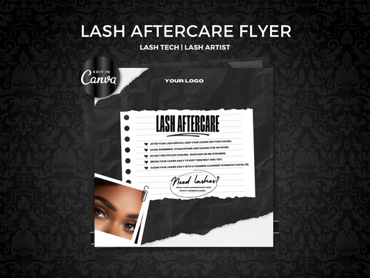 Black Lash Aftercare Flyer