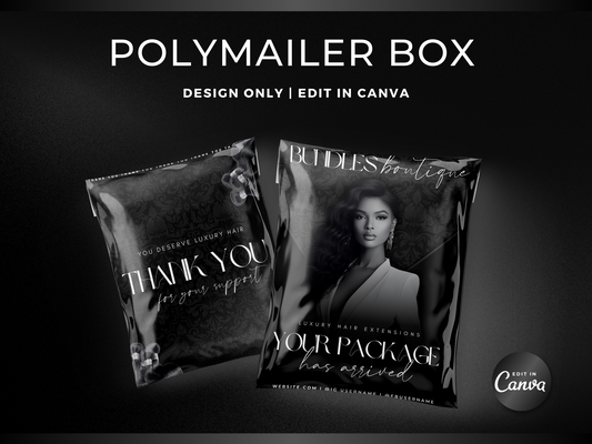 Black Wig PolyMailer Box