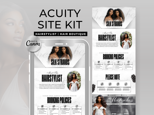 Silver & White Hair Acuity Scheduling Site