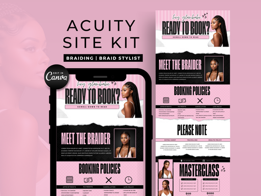 Pink Braiding Acuity Scheduling Site