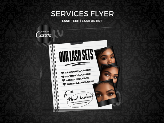 Black Lash Tech Services Flyer