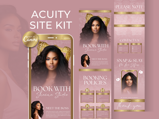 Rose Gold Acuity Scheduling Site