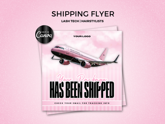Pink Shipping Flyer
