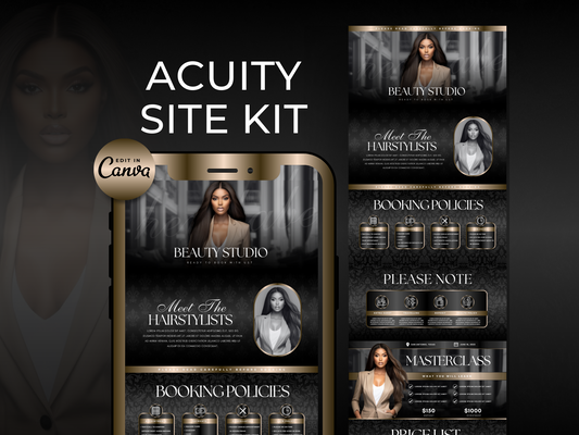 Black & Gold Acuity Scheduling Site