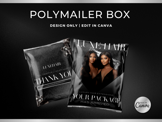 Silver Wig PolyMailer Box