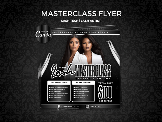 Black Lash Class Flyer