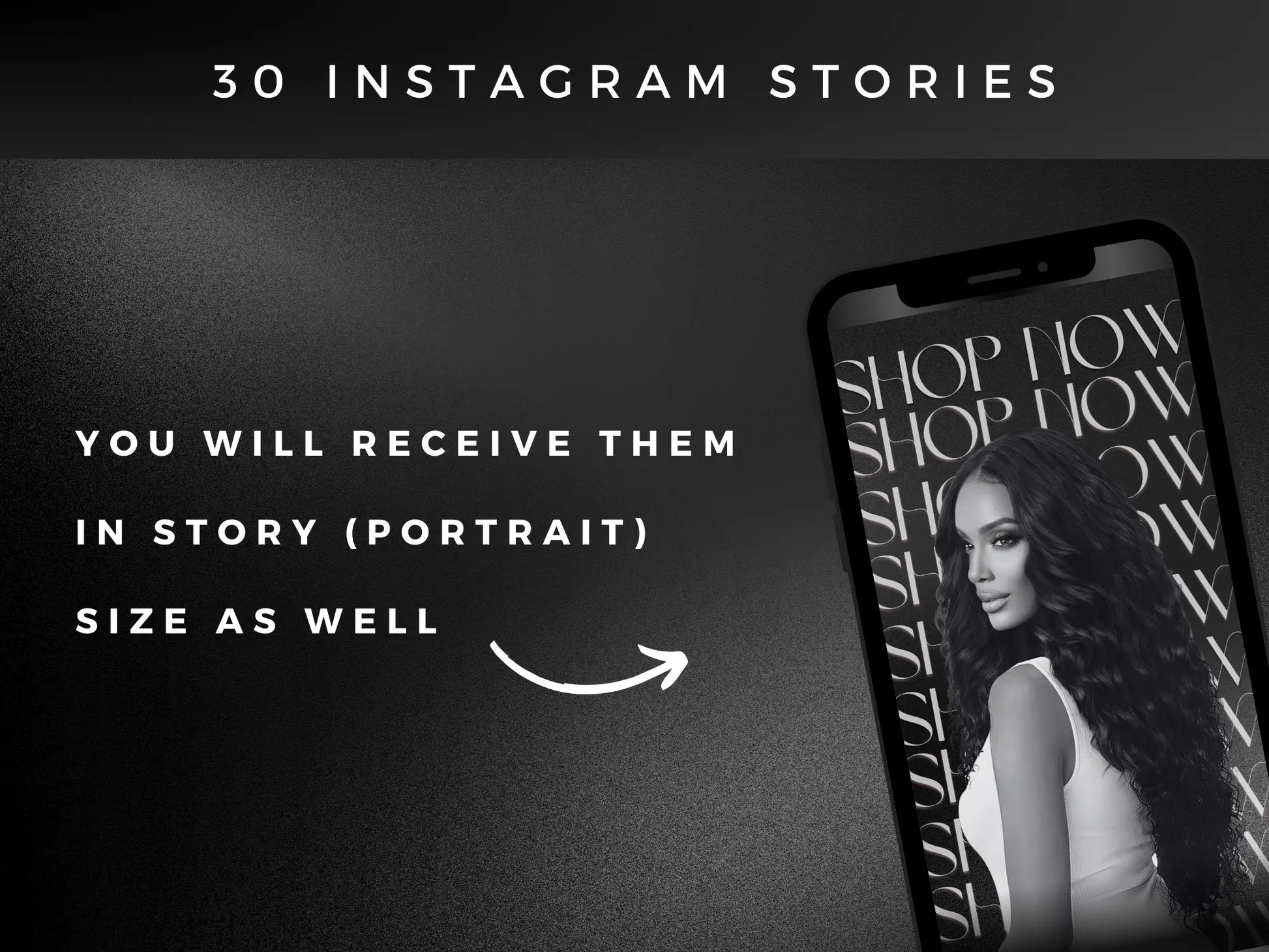30 Black Fashion Instagram Kit 30 instagram stories