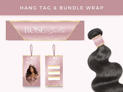 Rose Gold Luxury Hair Branding Kit
