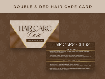 Brown & Gold Luxury Hair Branding Kit