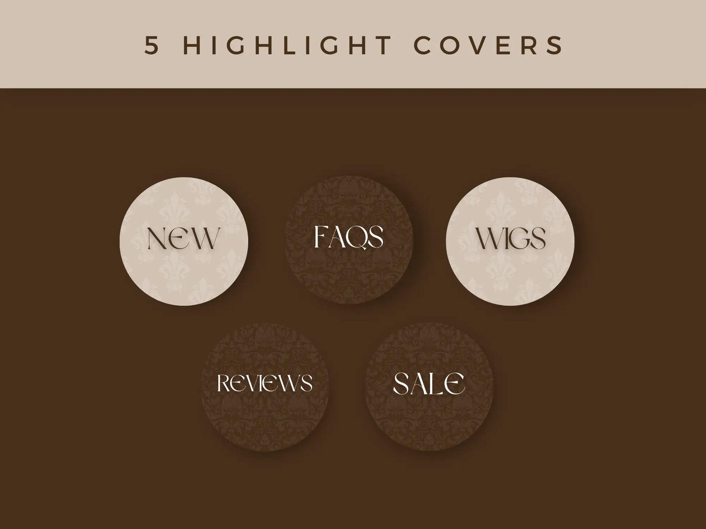 Brown Gold Braiding Instagram Kit 5 highlights