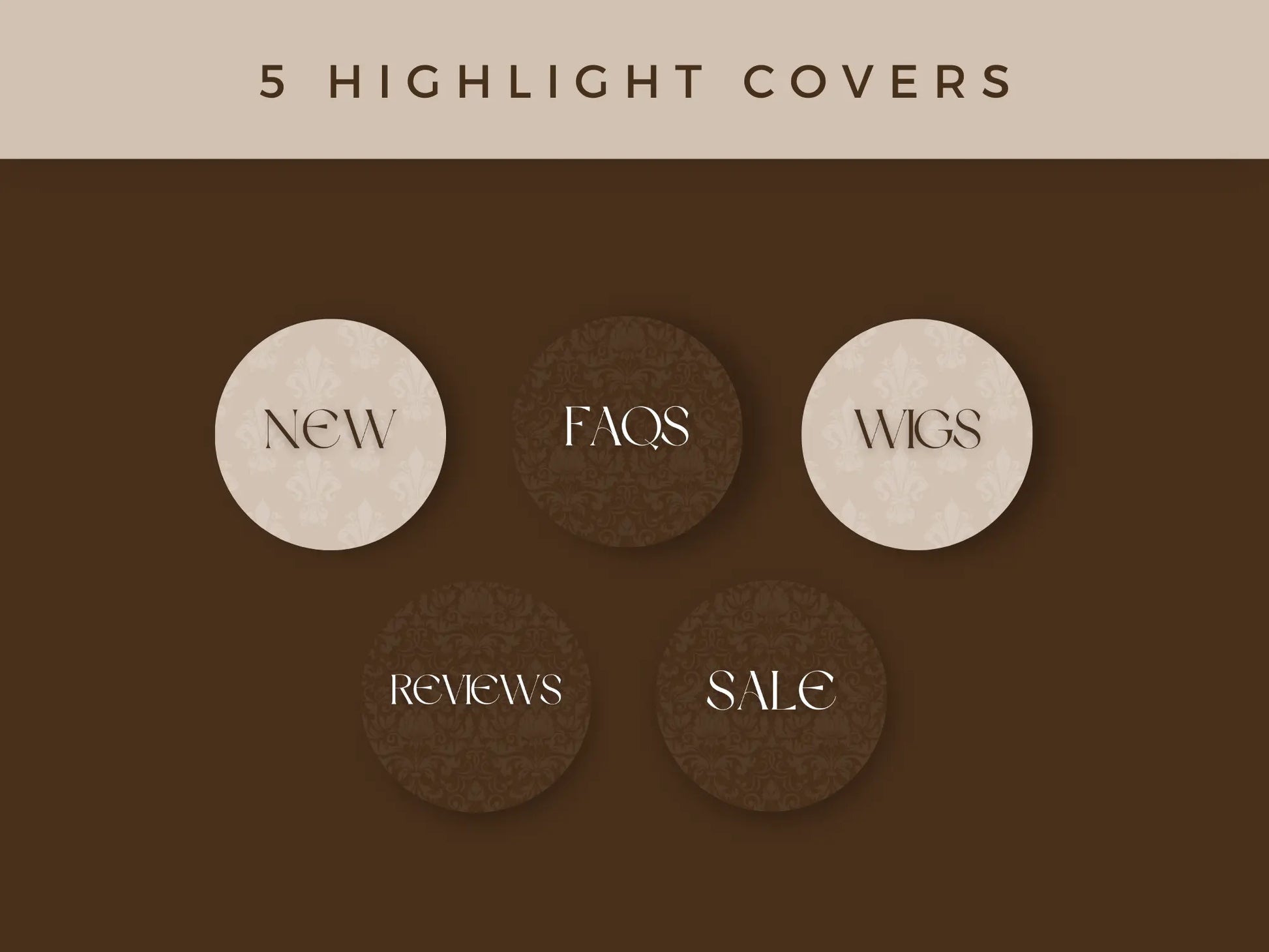 Brown Gold Braiding Instagram Kit 5 highlights
