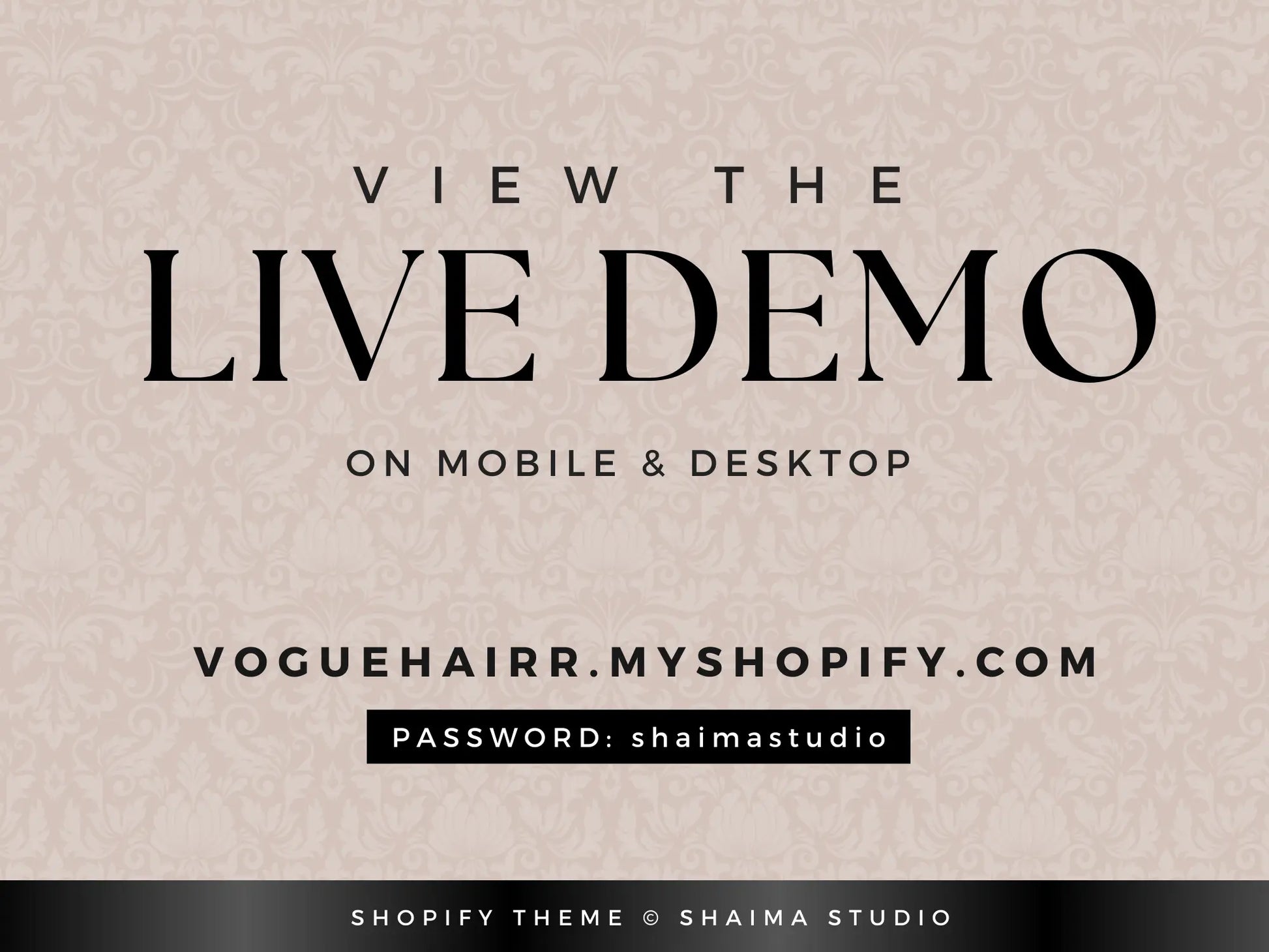 Luxury Beige Hair view the live demo