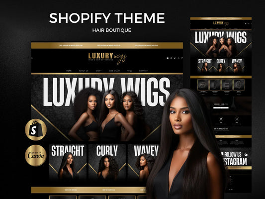 Luxury Gold Hair Shopify Theme Hair Boutique