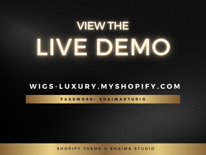 Luxury Gold Hair view the live demo