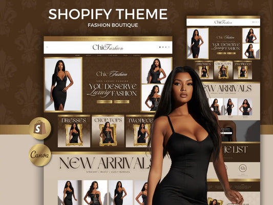 Luxury gold shopify theme fashion boutique