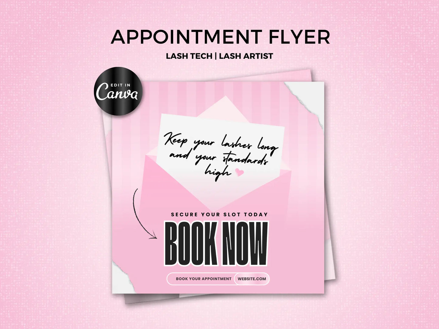 Pink Appointment Booking Flyer 