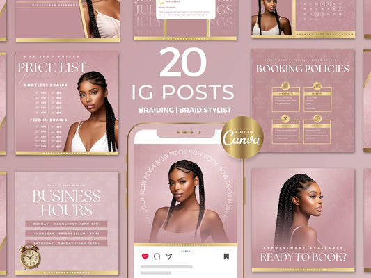 Rose Gold Braiding Instagram Kit 