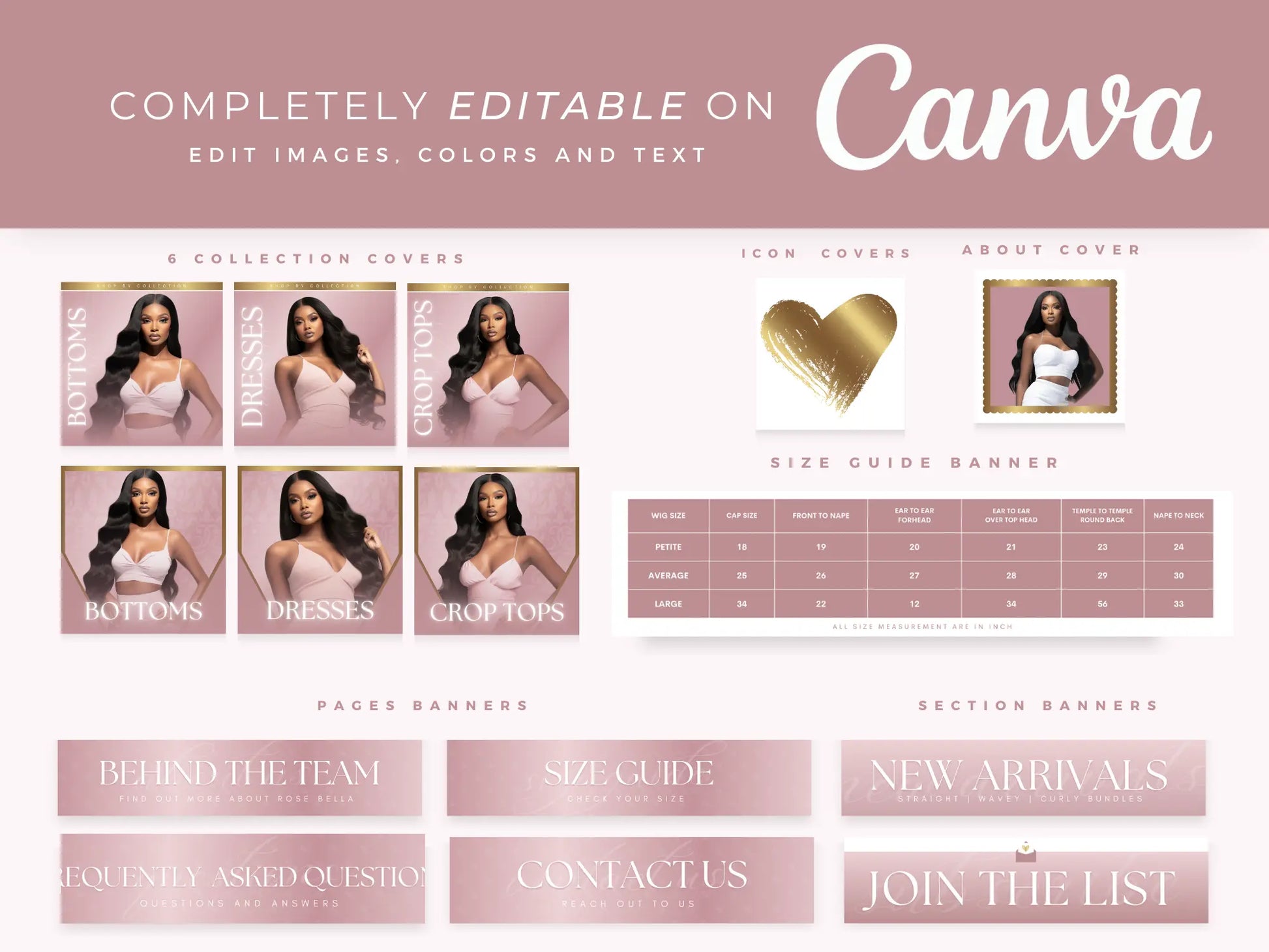 Rose Gold editable on canva 2